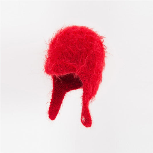 Multicolor Winter Hat With Earflaps