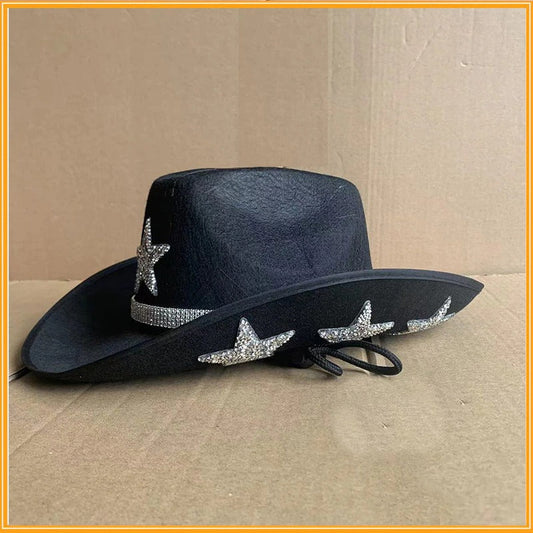 Women's Halloween Rhinestone Cowboy Hat