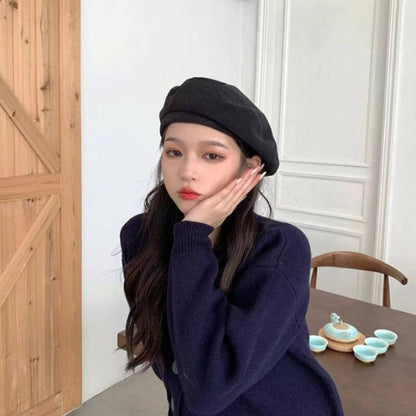 Literary Soft Beret Vintage Fashion Painter Hat