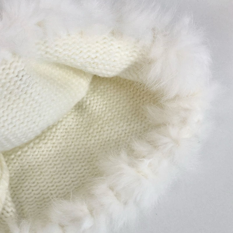 Fashion Rabbit Hair Knit Hat