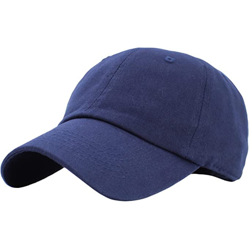 Classic Low Profile Cotton Hat Men Women Baseball Cap Adjustable Unconstructed Plain Cap