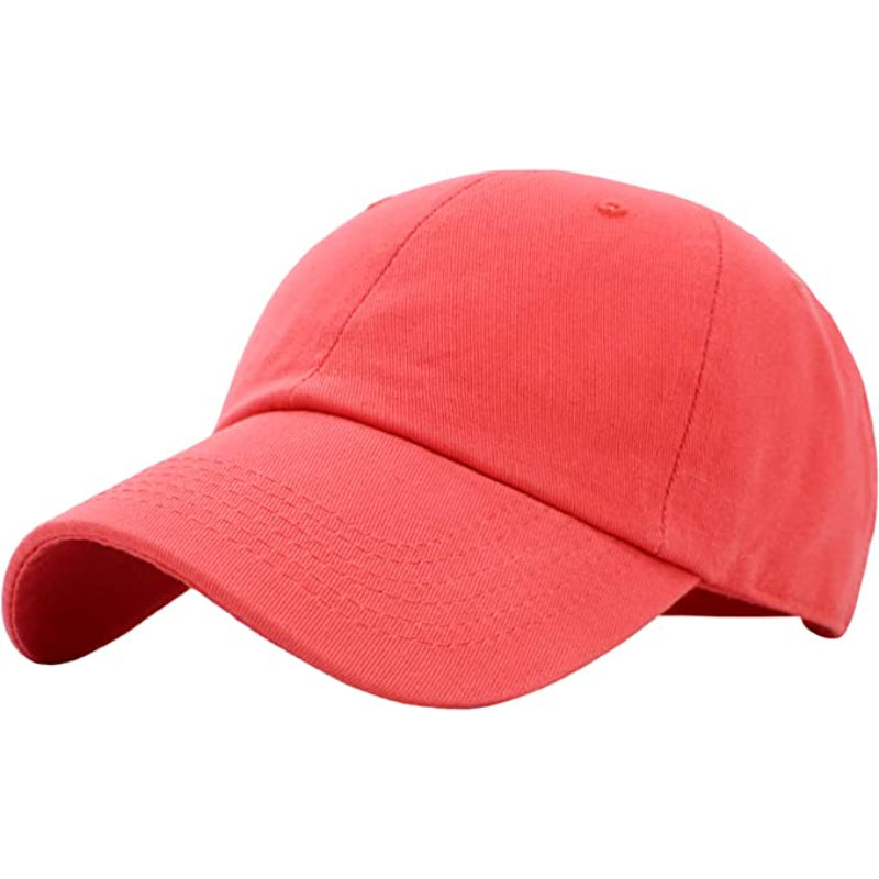 Classic Low Profile Cotton Hat Men Women Baseball Cap Adjustable Unconstructed Plain Cap