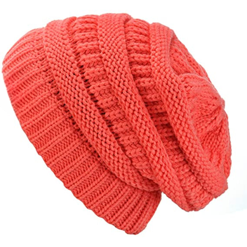 Stylish Warm Stretch Cable Skully Cap