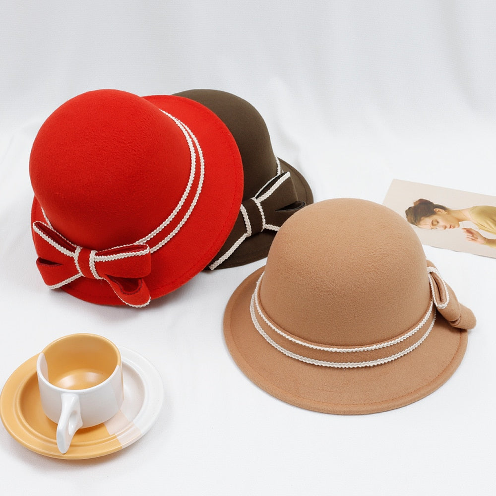 Autumn & Winter Domed Jazz Bowler Hat