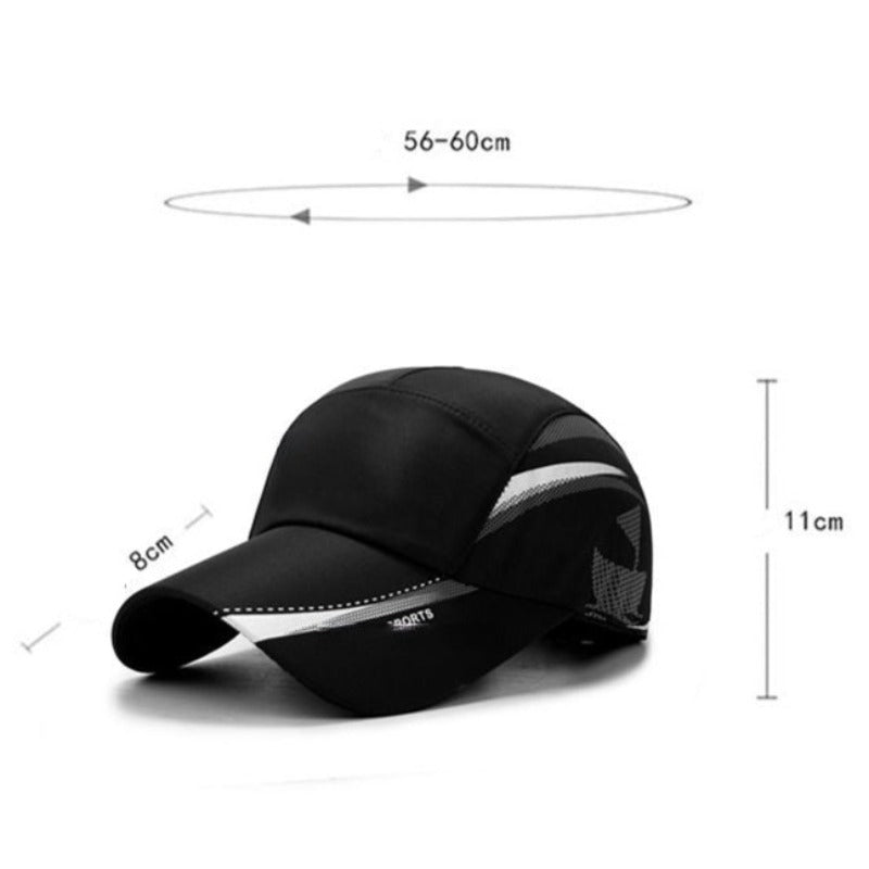 Unisex Black Outdoor Waterproof Adjustable Summer Baseball Caps