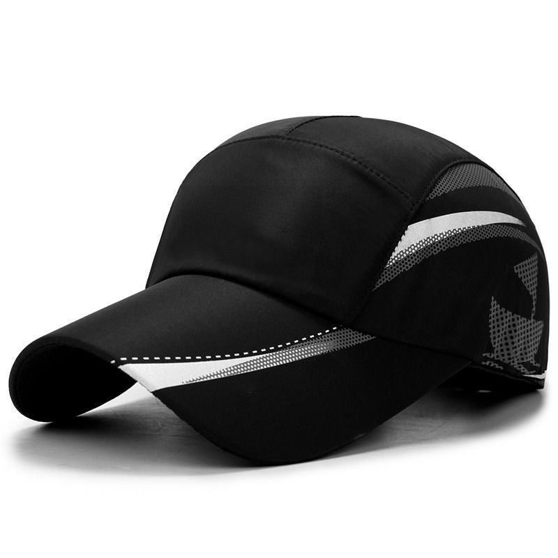 Unisex Black Outdoor Waterproof Adjustable Summer Baseball Caps