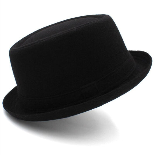 Leather Retro Plus Size Oval Top Fedora Hats