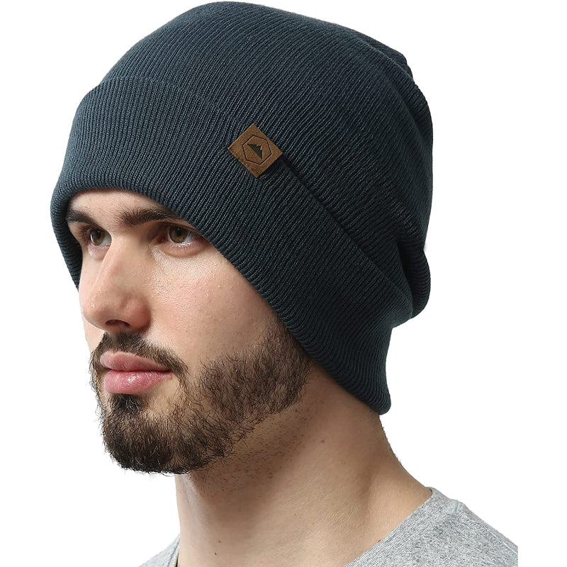 Cuffed Knit Beanie Winter Hat For Men And Women