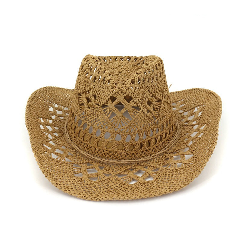 Unisex Hand-Woven Western Cowboy Straw Hats