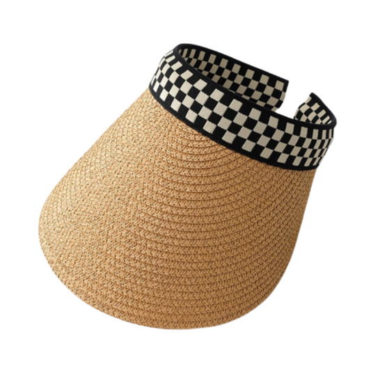 Summer Straw Visor Hats For Woman