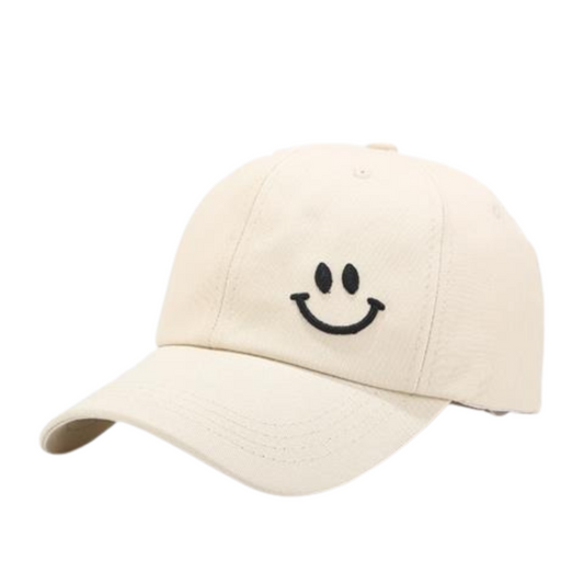 Smile Face Cotton Adjustable Baseball Hat