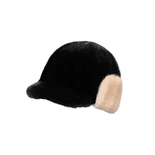 Real Mink Soft Fur Winter Warm Cap