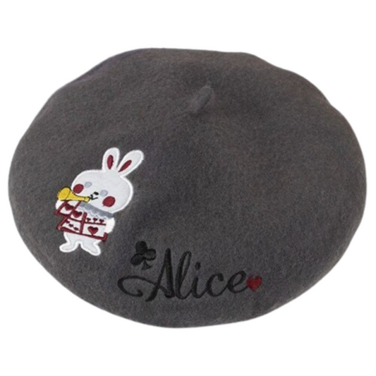 Sweet Women's Wool Embroider Warm Winter Berets