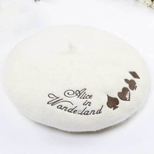 Women's Wool Embroider Warm Winter Berets