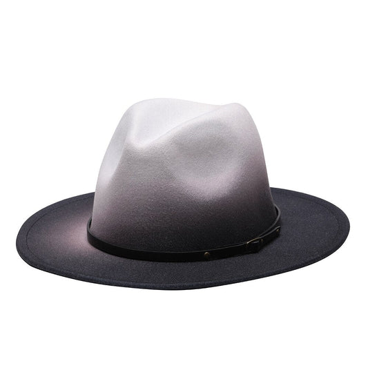 Fading Gradient Color Mix Wide Brimmed Fedora