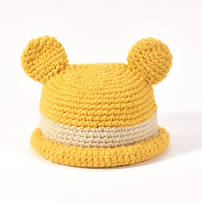 Cute Frog Eared Cotton Knitted Bucket Hat