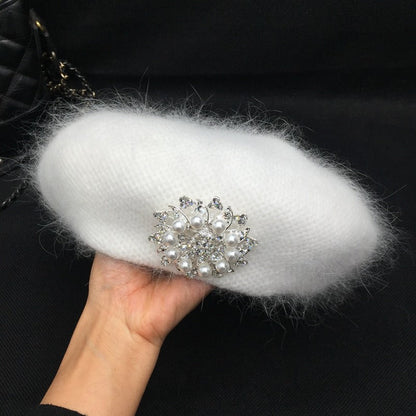 Women's Angora Fur Beret