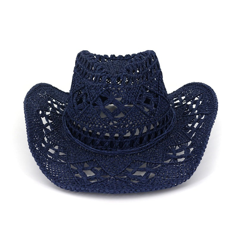 Unisex Hand-Woven Western Cowboy Straw Hats